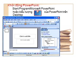 Cách sử dụng PowerPoint cơ bản