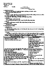 Giáo án Ngữ văn 9 - Tiết 111: Văn bản Con cò (Hướng dẫn đọc thêm) - Chế Lan Viên