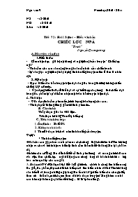 Giáo án hội giảng Ngữ văn 9 - Tiết 72 Bài 15: Đọc – hiểu văn bản Chiếc lược ngà “Trích” Nguyễn Quang sáng