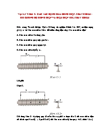 Bài tập Vật lí Lớp 9 - Bài 35: Các tác dụng của dòng điện xoay chiều