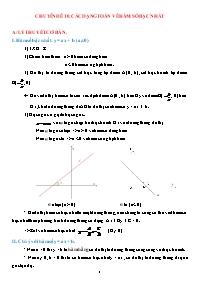 Đề cương ôn tập môn Toán Lớp 9 - Chuyên đề 10