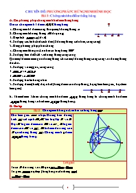 Đề cương ôn tập môn Toán Lớp 9 - Chuyên đề 4: