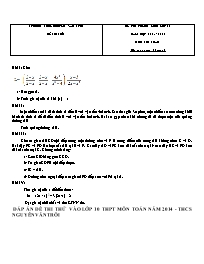 Đề thi thử vào Lớp 10 môn Toán (Có đáp án) - 