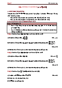 Đề cương ôn tập môn Toán Lớp 9 - Bài 2: Đồ thị của hàm số y = ax² (a # 0)