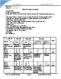 Giáo án Đại số Khối 9 - Tiết 68+69: Kiểm tra