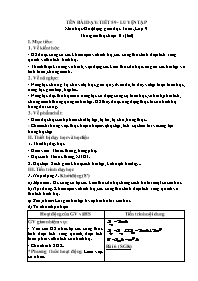 Giáo án Hình học Lớp 9 (CV5512) - Chương 4 -
