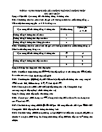 Phiếu bài tập môn Hình học Lớp 9 - Tiết 24: Vị trí tương đối của đường thẳng và đường tròn - Huy Huân (Có đáp án)
