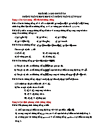 Phiếu bài tập số 2 môn Đại số Lớp 9 - Tuần 13, Tiết 25: Đường thẳng song song và đường thẳng cắt nhau (Có đáp án)