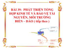 Bài giảng Địa lí 9 - Bài 39: Phát triển tổng 