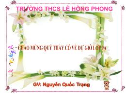 Bài giảng Hóa học 9 - Bài 12: Mối quan hệ giữ