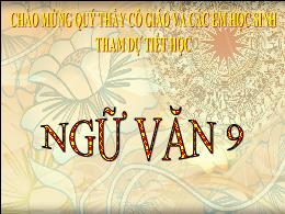 Bài giảng Ngữ văn 9 - Tiết 124: Nói với con