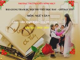 Bài giảng Ngữ văn 9 - Tiết 50: Tổng kết từ vự