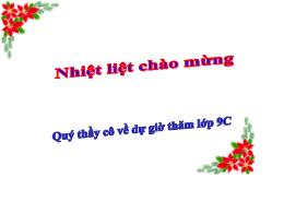 Bài giảng Ngữ văn Lớp 9 - Bài: Lặng lẽ Sa Pa