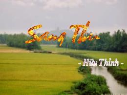 Bài giảng Ngữ văn Lớp 9 - Bài: Sang thu