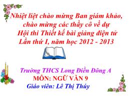 Bài giảng Ngữ văn Lớp 9 - Tiết 117: Viếng Lăn