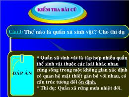 Bài giảng Sinh học 9 - Bài 50: Hệ sinh thái