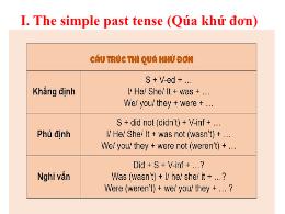 Bài giảng Tiếng Anh 9 - Tuần 8