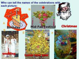 Bài giảng Tiếng Anh 9 - Unit 8: Celebrations 