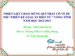 Bài giảng Vật lí 7 - Bài 42: Thấu kinh hội tụ