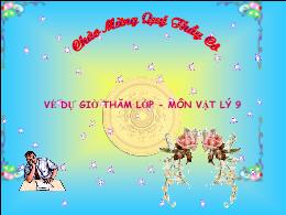 Bài giảng Vật lí 9 - Bài 42: Thấu kinh hội tụ