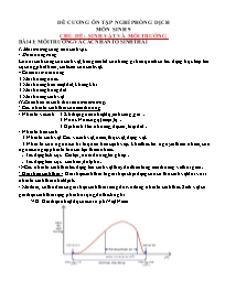 Đề cương ôn tập Covid 19 Sinh học 9