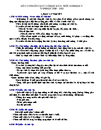 Đề cương ôn tập cuối học kì II Sinh học 9 - N