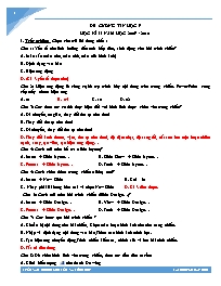 Đề cương ôn tập học kì II Tin học 9 - Năm học 2009-2010