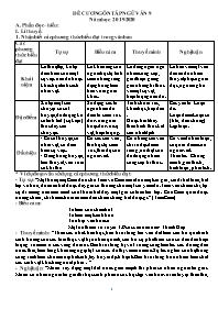 Đề cương ôn tập Ngữ văn Lớp 9 - Năm học 2019-