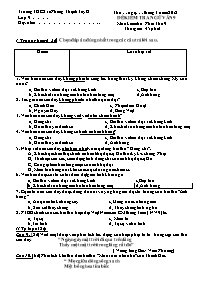 Đề kiểm tra Ngữ văn 9 - Năm học 2017-2018 - T
