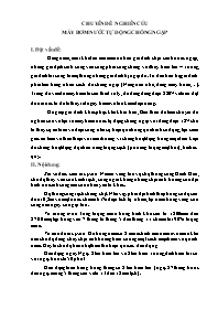 Đề tài Máy bơm nước chống ngập tự động
