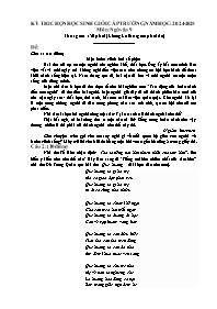 Đề thi HSG Ngữ văn 9 - Năm học 2024-2025 (Có 