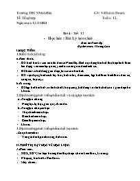 Giáo án Âm nhạc 9 - Tiết 12, Bài 4: Học hát b