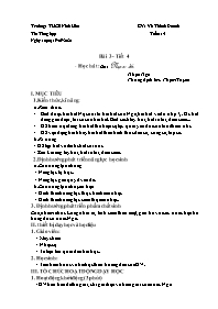 Giáo án Âm nhạc 9 - Tiết 4, Bài 3: Học hát bà