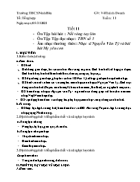 Giáo án Âm nhạc 9 - Tuần 11, Tiết 11: Ôn tập