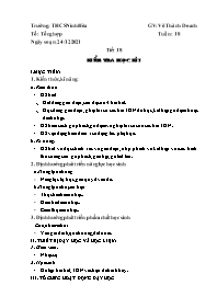 Giáo án Âm nhạc 9 - Tuần 18, Tiết 18: Kiểm tr