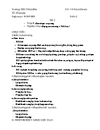 Giáo án Âm nhạc 9 - Tuần 2, Tiết 2: Nhạc lí G