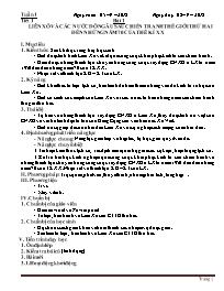 Giáo án cả năm Lịch sử Lớp 9 - Năm học 2018-2