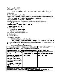 Giáo án Công nghệ 9 - Tuần 10 - Năm học 2020-
