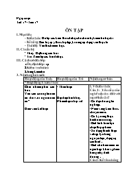 Giáo án Công nghệ 9 - Tuần 17 - Năm học 2020-