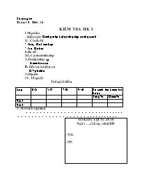 Giáo án Công nghệ 9 - Tuần 18 - Năm học 2020-