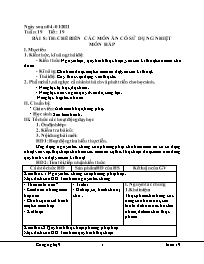 Giáo án Công nghệ 9 - Tuần 19 - Năm học 2020-