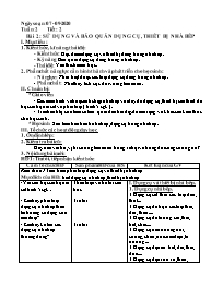 Giáo án Công nghệ 9 - Tuần 2 - Năm học 2020-2
