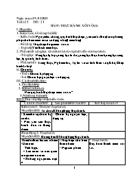 Giáo án Công nghệ 9 - Tuần 21 - Năm học 2020-