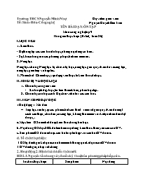 Giáo án Công nghệ 9 - Tuần 26 - Nguyễn Huỳnh 