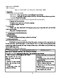 Giáo án Công nghệ 9 - Tuần 3 - Năm học 2020-2