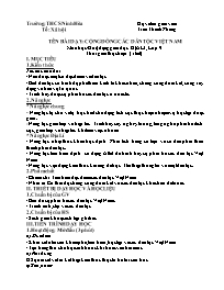 Giáo án Địa lí 9 - Tuần 1 - Trần Thanh Phong