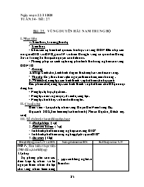 Giáo án Địa lí 9 - Tuần 14 - Năm học 2020-202