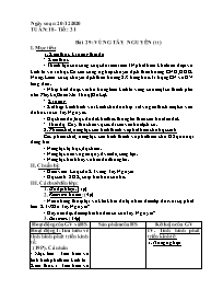 Giáo án Địa lí 9 - Tuần 18 - Năm học 2020-202