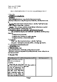 Giáo án Địa lí 9 - Tuần 2, Bài 3: Phân bố dân