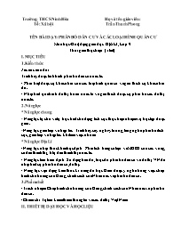 Giáo án Địa lí 9 - Tuần 2 - Trần Thanh Phong